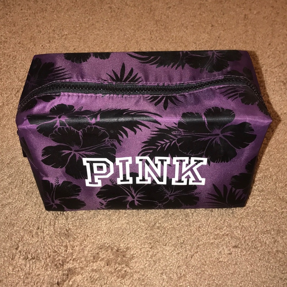Pink Victoria secret makeup bag